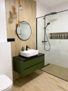 Striekané dvierka AREDO v zelenej farbe - TRIVO interiors